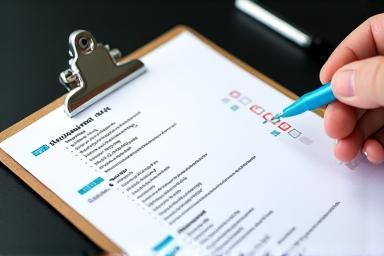 Clipboard with car maintenance checklist
