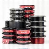 Stack of new, high-quality car parts ready for installation
